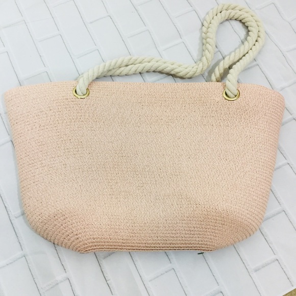 Straw graphic tote bag - Picture 4 of 5